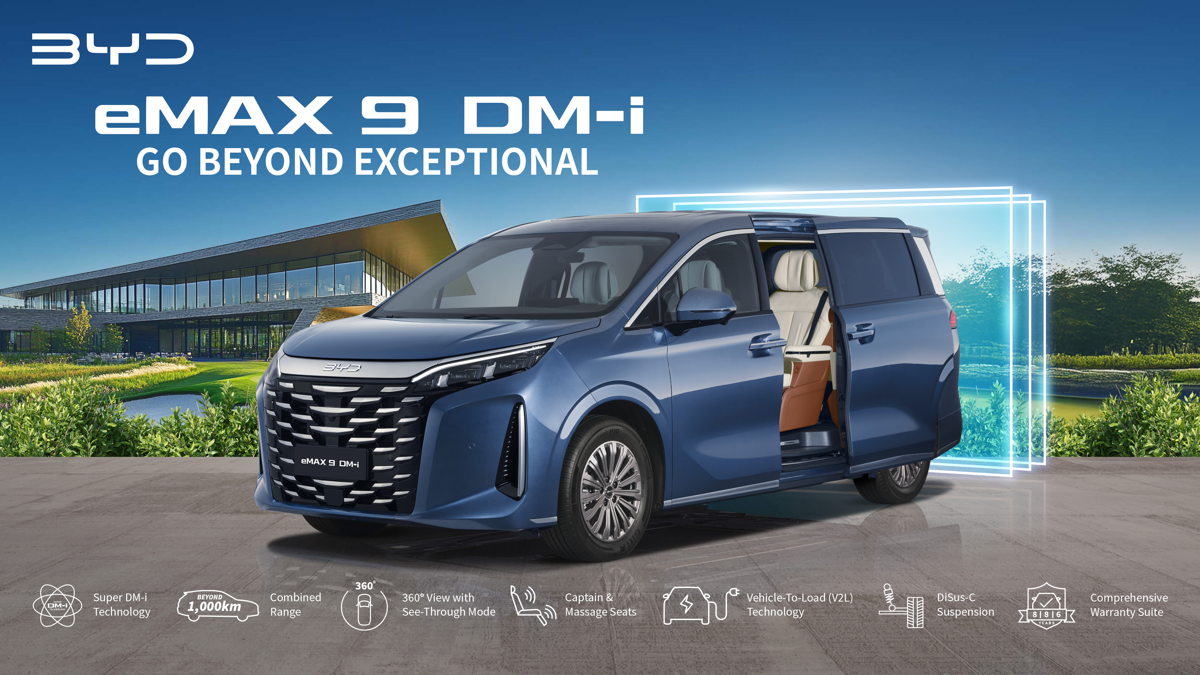 BYD eMAX 9 - Luxury Family Van