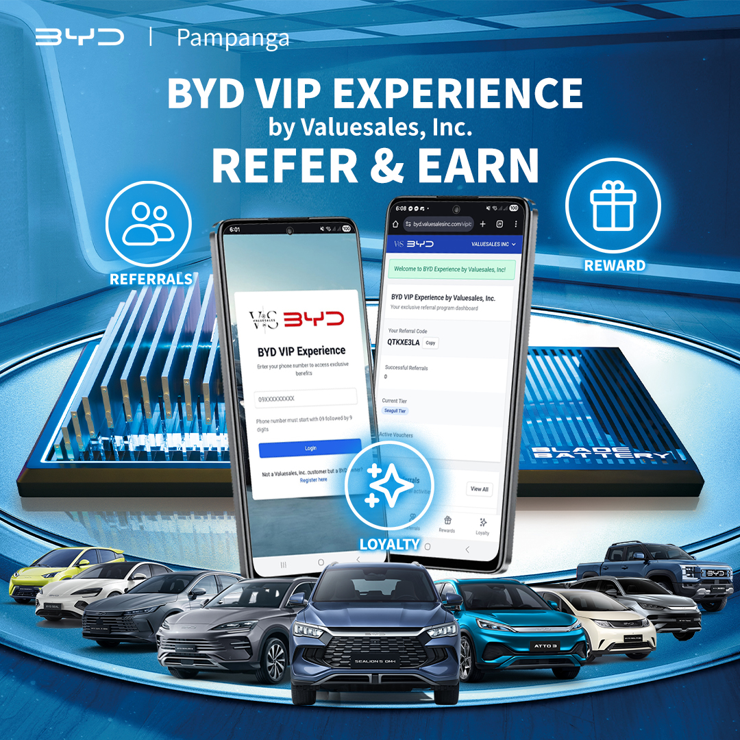 BYD VIP Experience Refer & Earn
